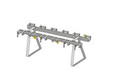 support pour trottinettes avec 12 places de stationnement verrouillables  double face (pose libre ou à sceller)