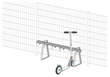 6 Stellplätze für Tretroller mit Bügelbodenstehern (freistehend oder zum Andübeln)