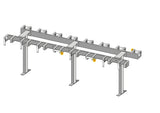 Support pour trottinettes avec 16 places de stationnement verrouillables pour trottinettes double face