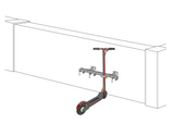 Support pour trottinettes avec 4 emplacements verrouillables pour les trottinettes électriques et les trottinettes à pédales