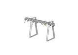 Support pour trottinettes avec 4 emplacements verrouillables pour les trottinettes électriques et les trottinettes à pédales