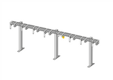 Support pour trottinettes avec 8 places de stationnement verrouillables pour les trottinettes