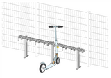 Support pour trottinettes avec 8 places de stationnement verrouillables pour les trottinettes