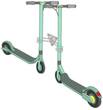 BAFFI - support pour trottinettes avec 2 places de stationnement non verrouillables pour e-trottinettes et trottinettes à pédales