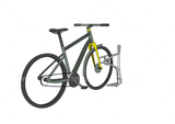 CLEDO - support pour trottinettes et vélos avec un nombre de places de stationnement verrouillables au choix  pour les trottinettes électriques, les trottinettes à pédales et les vélos.