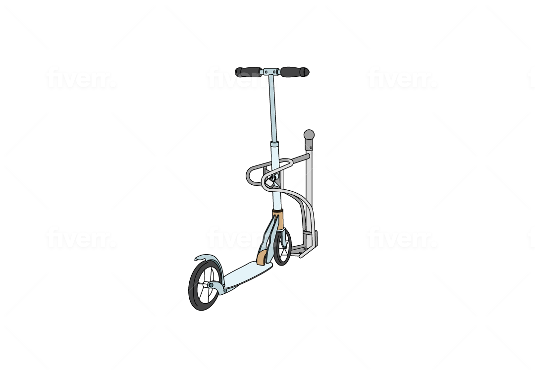 CLEDO - support pour trottinettes et vélos avec un nombre de places de stationnement verrouillables au choix  pour les trottinettes électriques, les trottinettes à pédales et les vélos.