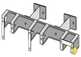 Support pour trottinettes avec 3 emplacements verrouillables pour les e-trottinettes et les trottinettes à pédales