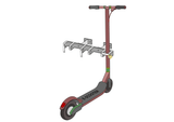 Support pour trottinettes avec 3 emplacements verrouillables pour les e-trottinettes et les trottinettes à pédales