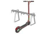 Support pour trottinettes avec 5 emplacements verrouillables pour les trottinettes électriques et les trottinettes à pédales