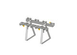 Support pour trottinettes avec 8 places de stationnement verrouillables double face