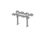 Support pour trottinettes avec 8 places de stationnement verrouillables double face
