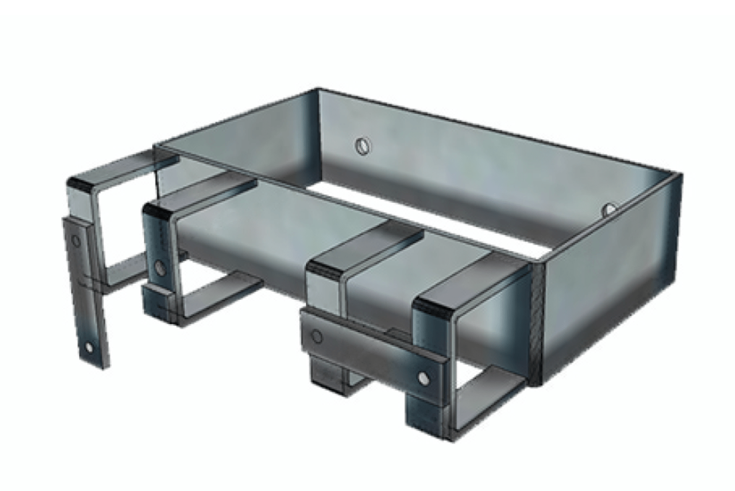 Support pour trottinettes avec 2 places de stationnement verrouillables pour trottinettes (face au mur)